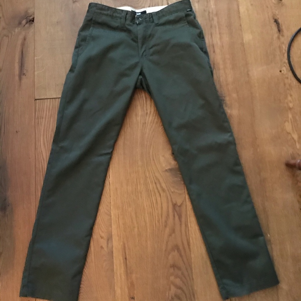 Vans Dark/Olive Green Straight Fit Chinos